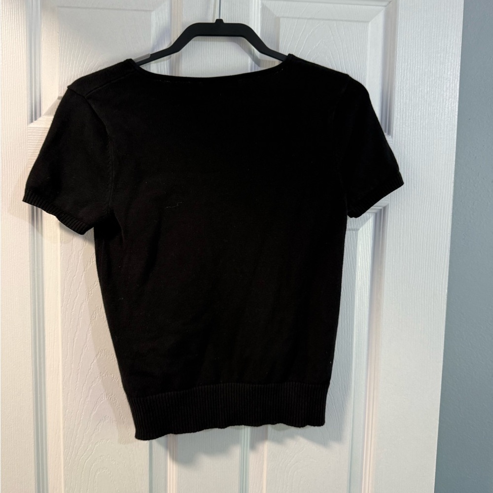 Ralph Ralph Lauren - Black Short Sleeve Top - Picture 5 of 8